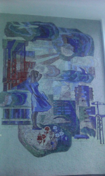 Mosaic of the central post office, Melitopol