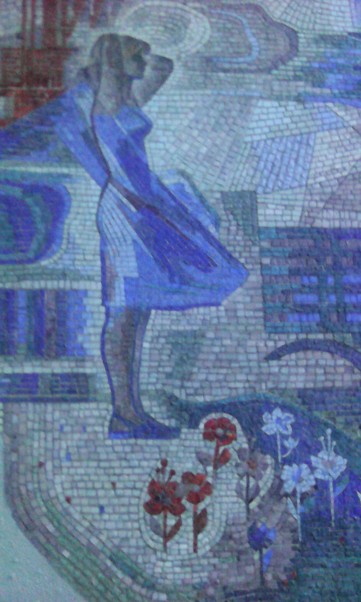 Mosaic of the central post office, Melitopol