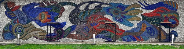 Mosaic panel Wind, restaurant "Vitryak"