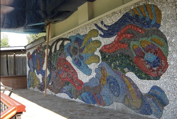 Mosaic panel Wind, restaurant "Vitryak"