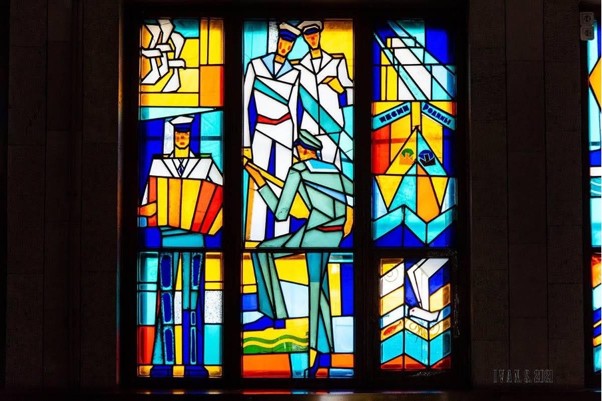 Stained Glass in Sailors' Palace of Culture