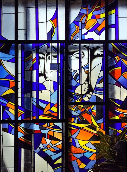 Stained Glass in the Institute of Cybernetics in Kyiv